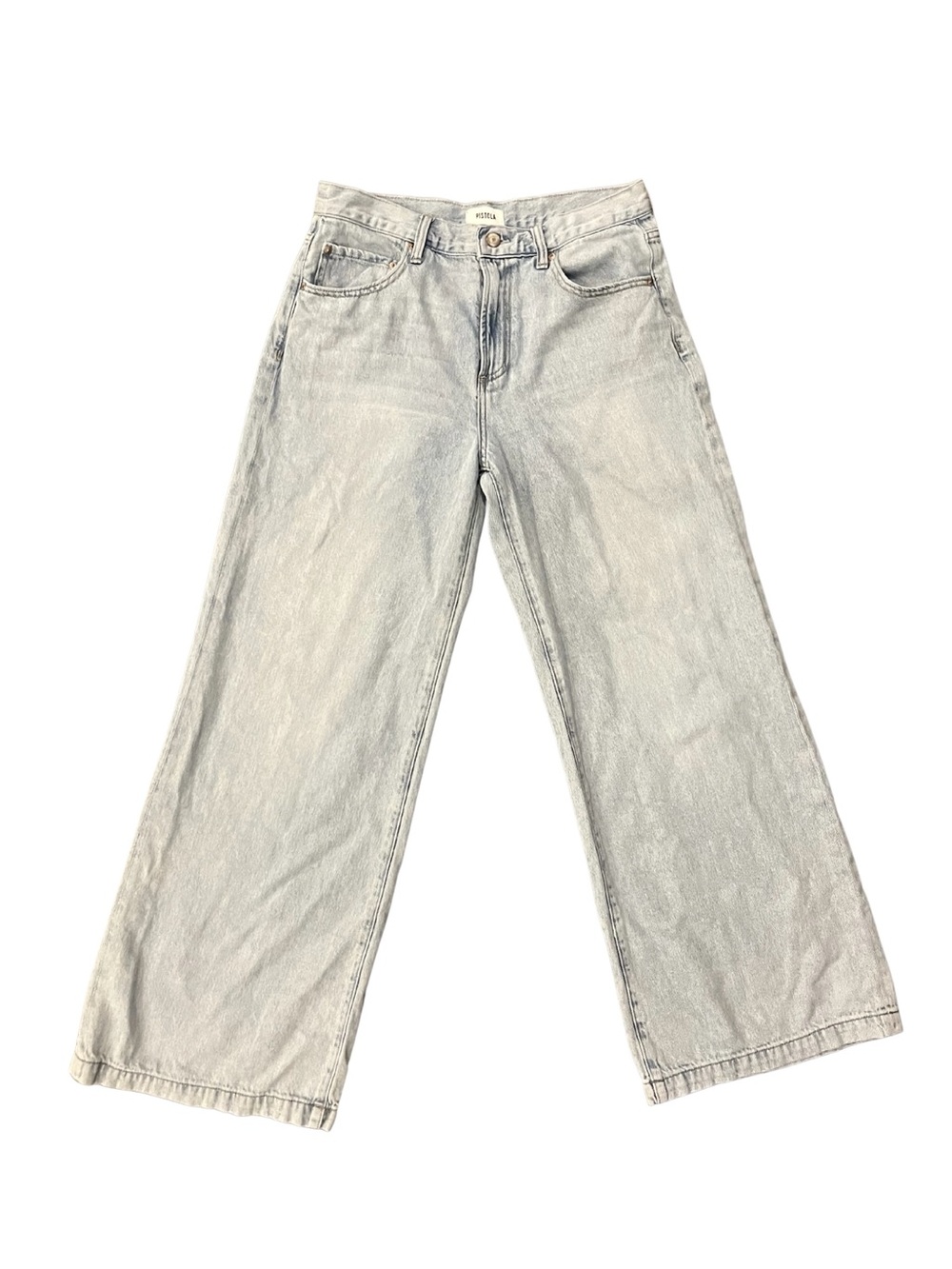 pistola Light Wash Wide Leg Jeans